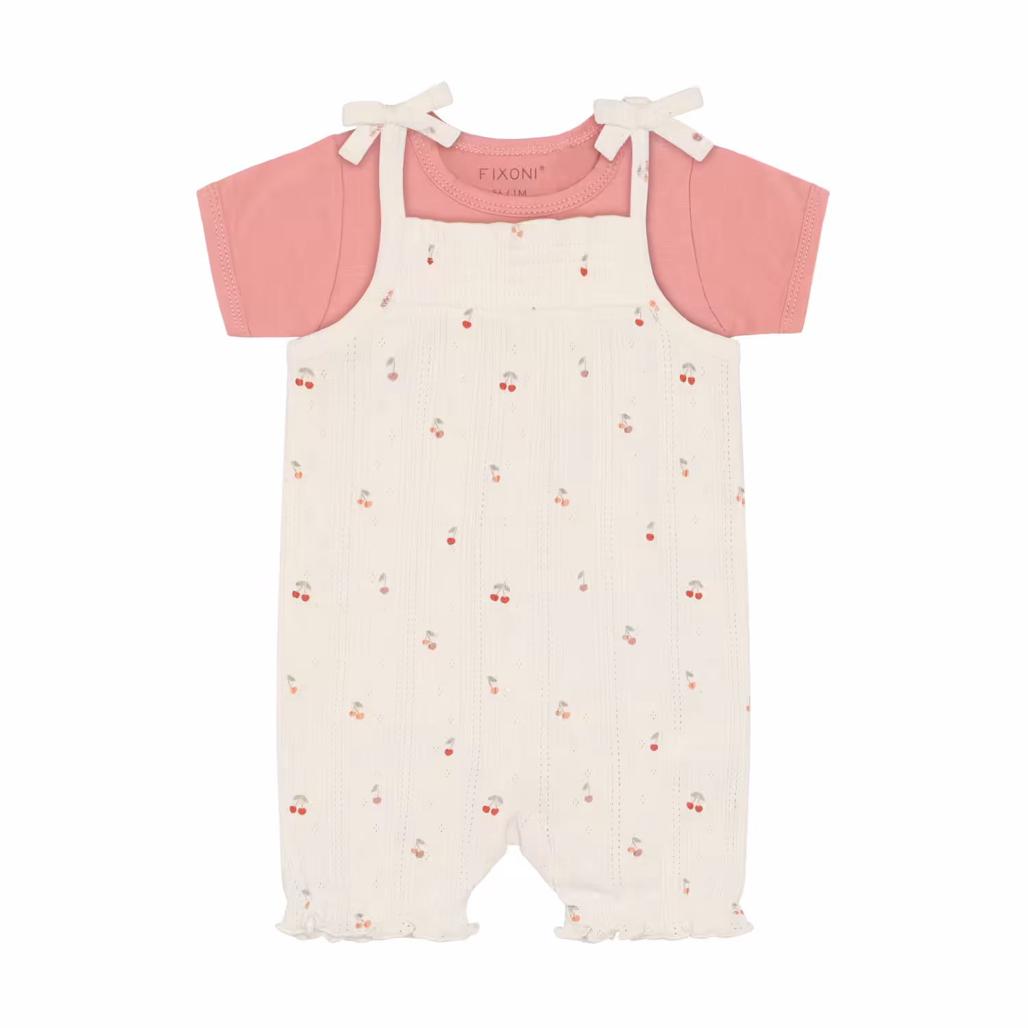 Fixoni - Set w. Body and Romper Pointel 423176 - Eggnog